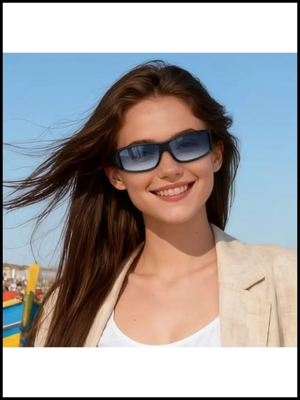 Over Glasses Polarized UV400 Wraparound Sunglasses TR90 Frame Anti-Fog